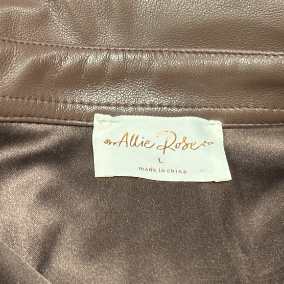 Allie Rose Faux Leather Jacket - Picture 3 of 4